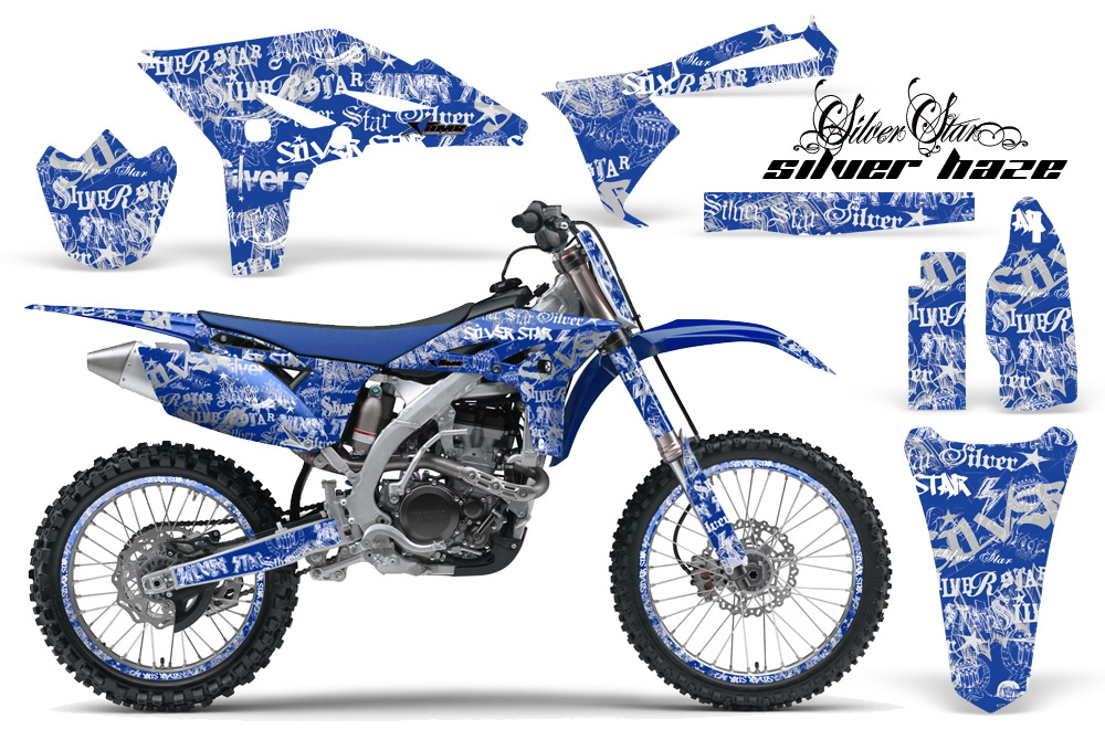 Yamaha YZ250F 2010 Graphics Kit SILVERHAZE-BLUE-NP